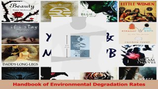 PDF Download  Handbook of Environmental Degradation Rates Read Full Ebook