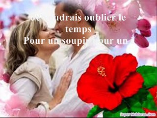 je vaudrais oublier le temps