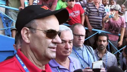 Cuba defectors back home on Major League Baseball goodwill trip