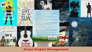 Download  Green Project Management PDF Free