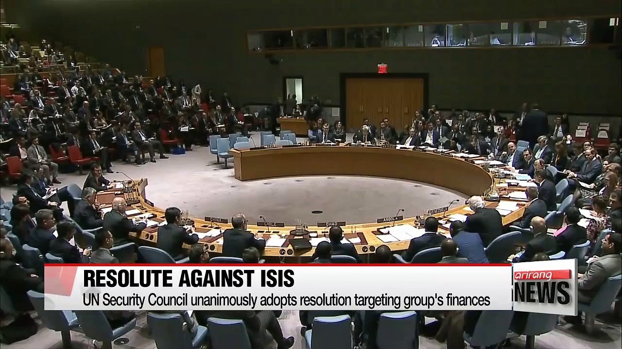 UNSC unanimously adopts resolution targeting ISIS finances