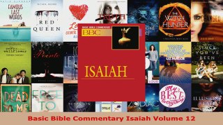 Read  Basic Bible Commentary Isaiah Volume 12 EBooks Online