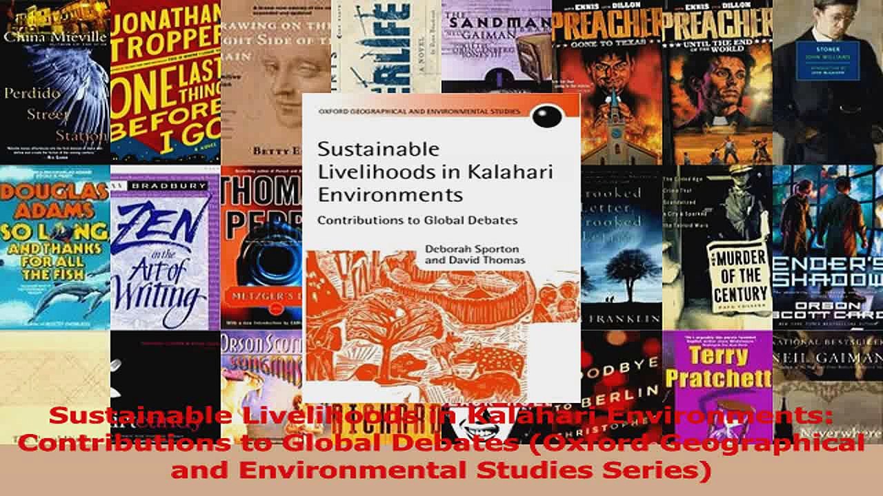 PDF Download  Sustainable Livelihoods in Kalahari Environments Contributions to Global Debates Oxford Download Full Ebook