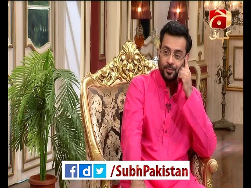Dharna Contractor Exclusive Interview with Dr Aamir Liaquat in Studio kahani Subh e Pakistan on Geo Kahani