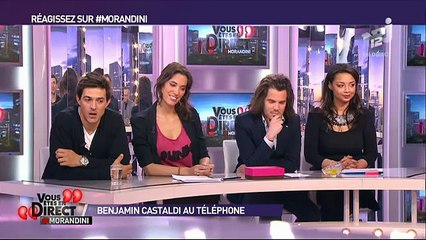 "Vous êtes en direct": Après un sondage dévalorisant pour Benjamin Castaldi, Jean-Marc Morandini l'appelle en direct