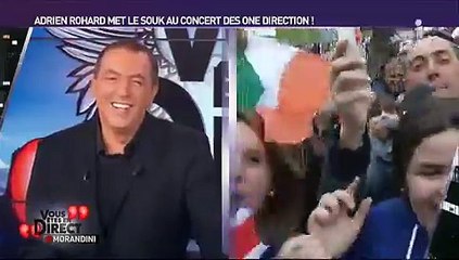 "Vous êtes en direct": Adrien Rohard met la pagaille au concert des One Direction à Paris