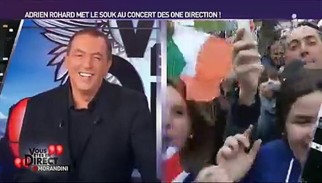 Vous êtes en direct : Adrien Rohard met la pagaille au concert des One Direction à Paris