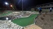 Making the difficult 16th hole at Milperra Putt Putt / Mini Golf