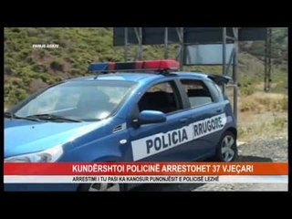 KUNDËRSHTOI POLICINË ARRESTOHET 37 VJEÇARI