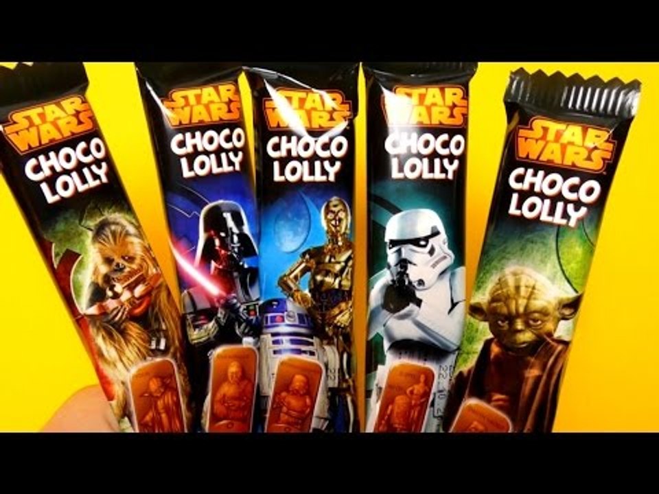 Star Wars Chocolate Lollipops Unboxing Video