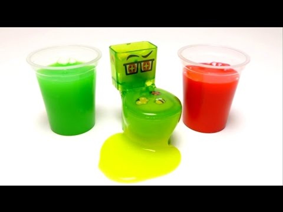 Toy Slime with Surprise Toys - Toilet Potty WC (Hello Kitty, Smurf, Baby Groot)