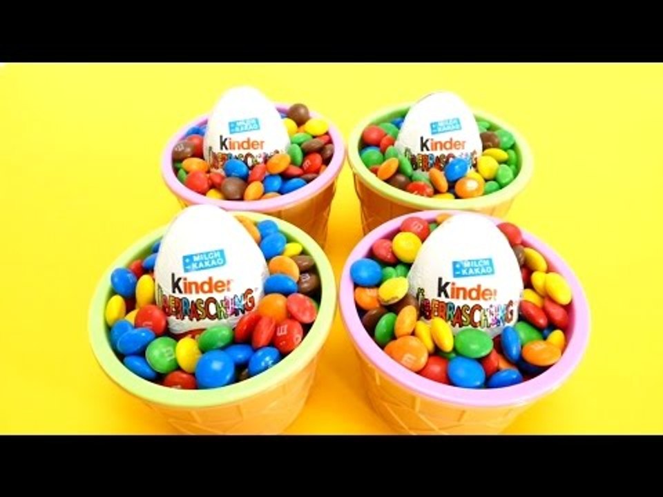 M&M's Hide & Seek Game with 4 Kinder Surprise Eggs