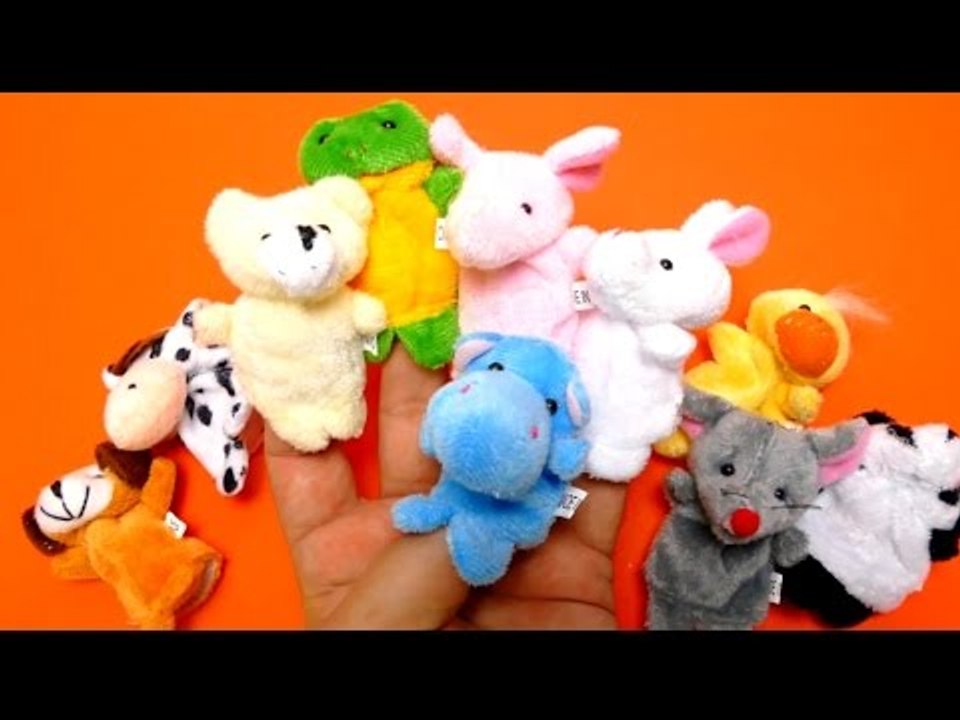 Funny Animal Zoo Finger Puppets