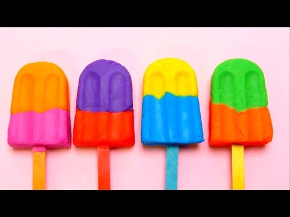 Play-Doh DIY Ice Cream Popsicles with Surprise Toys