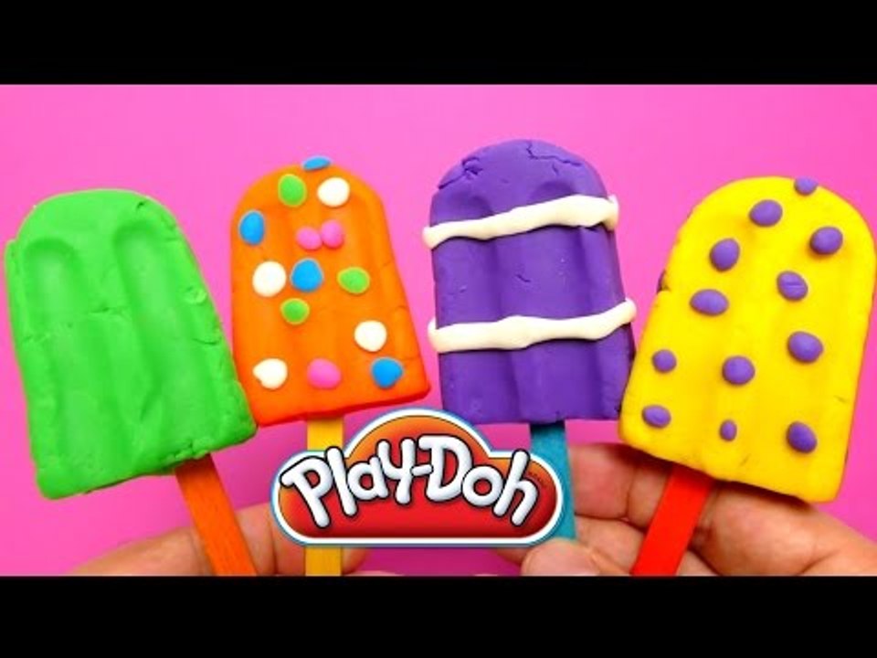 Play-Doh Popsicles DIY Ice Cream Set with Surprise Fun Toys