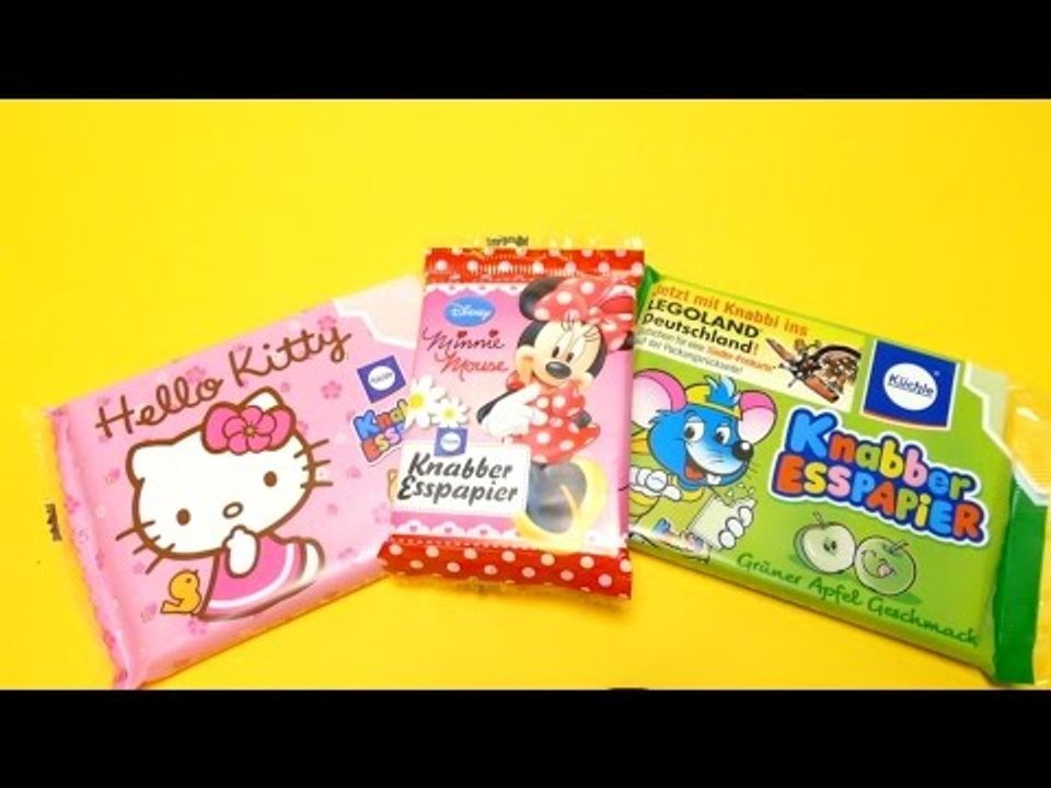 Edible Paper for Kids - Minnie Mouse, Hello Kitty & Knabbi
