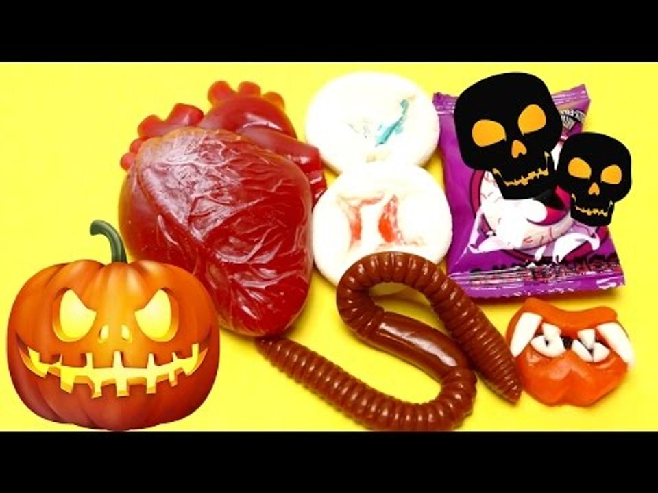 Halloween Scary Candy - Eyes, Heart, Worms & Dacula Sweets