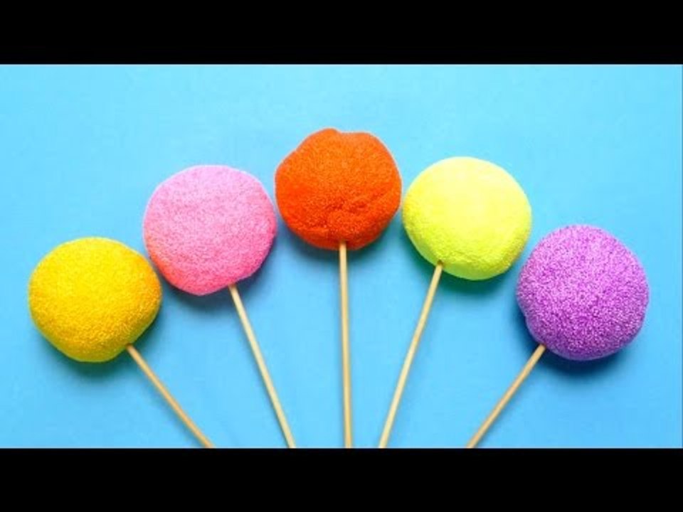Fancy Foam Lollipops with Surprise Egg Toys
