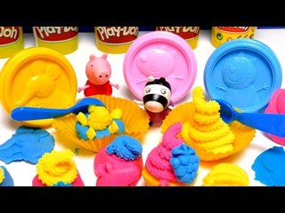 Play-Doh Peppa Pig Cupcake Dough Toys Video