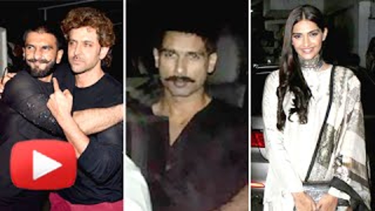 Bajirao Mastani Special Screening | Hritik Roshan, Sonam Kapoor, Shahid Kapoor | Uncut