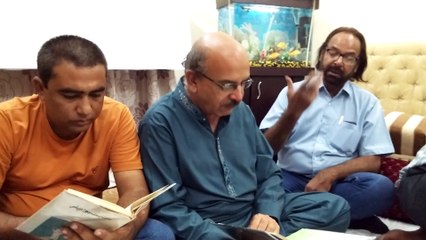 Mohtaram Aqeel Abbas Jafri reading Kalam e Rais Froughe