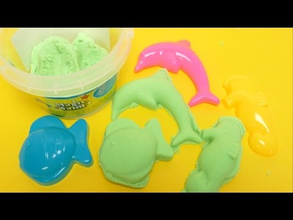 Colorful Magic Sand with Molds Playset