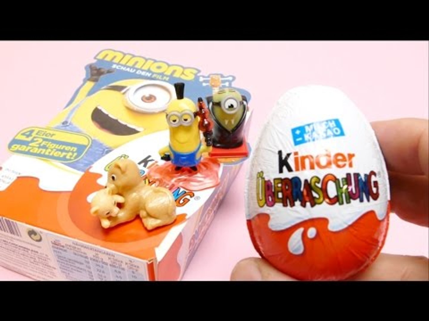 Minions Special Editon Kinder Surprise Eggs Video Dailymotion