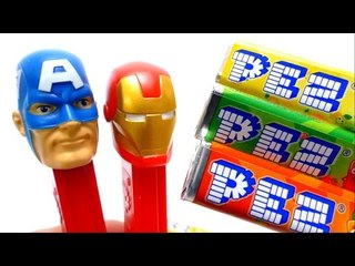 PEZ Avengers - Iron Man & Captain America Unboxing