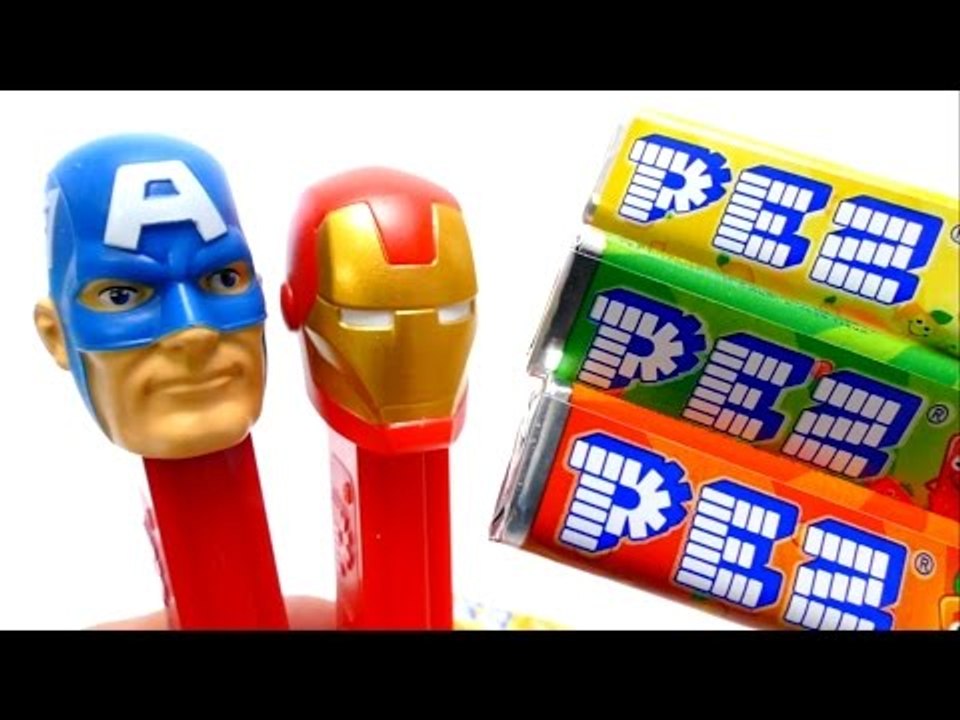 PEZ Avengers - Iron Man & Captain America Unboxing