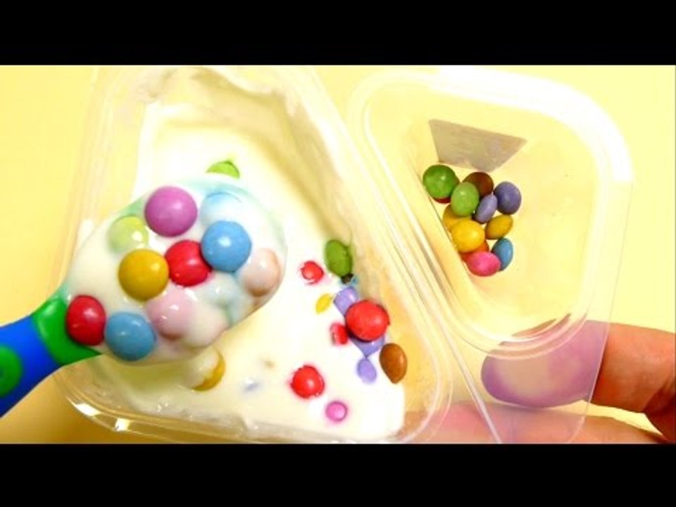 Smarties Mix in Yogurt Dessert