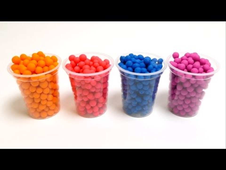 Play-Doh Surprise Dippin Dots Cups with Toys - Ant Bear, Filly, Barbie & Hello Kitty