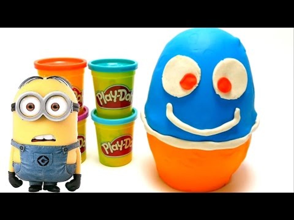 Giant Play-Doh Surprise Egg with Toys Minions (Family Gru Collection)