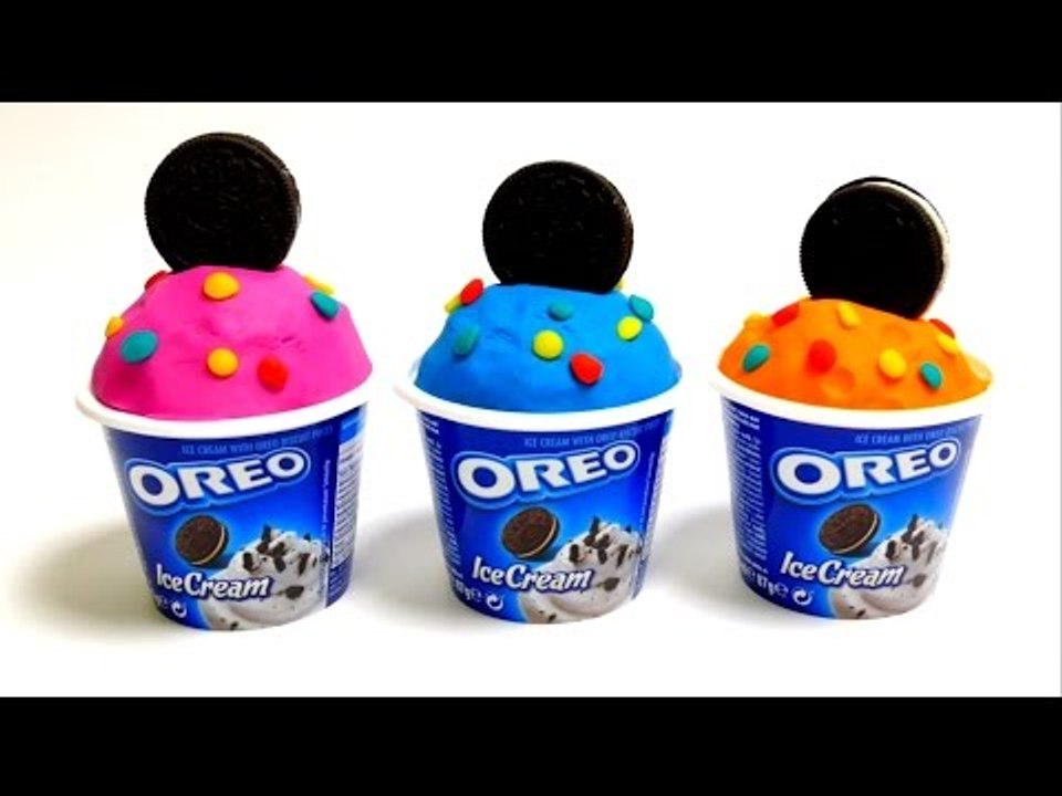 Play-Doh Oreo Ice Cream Cups with Surprise Egg Toys