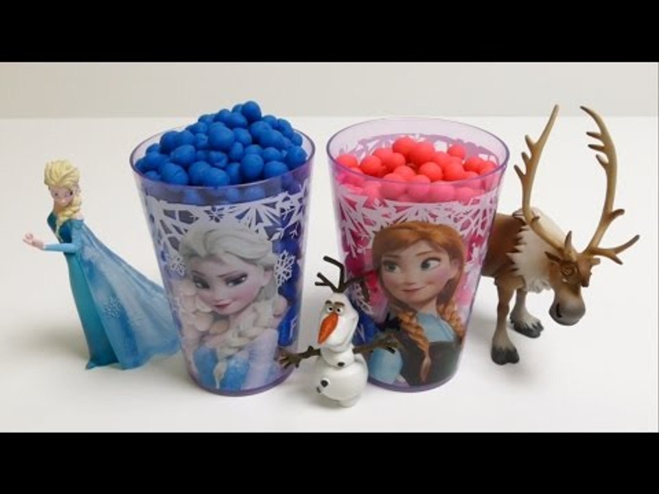 Play-Doh Frozen Surprise Eggs/Dippin Dots - Disney Anna, Elsa, Olaf & Kristoff