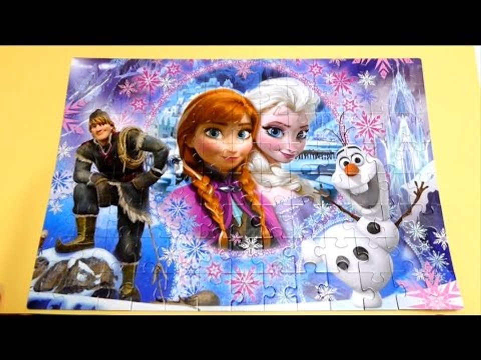 Frozen Disney - Elsa, Anna, Hans and Olaf - Super Color Puzzle 104 Pieces