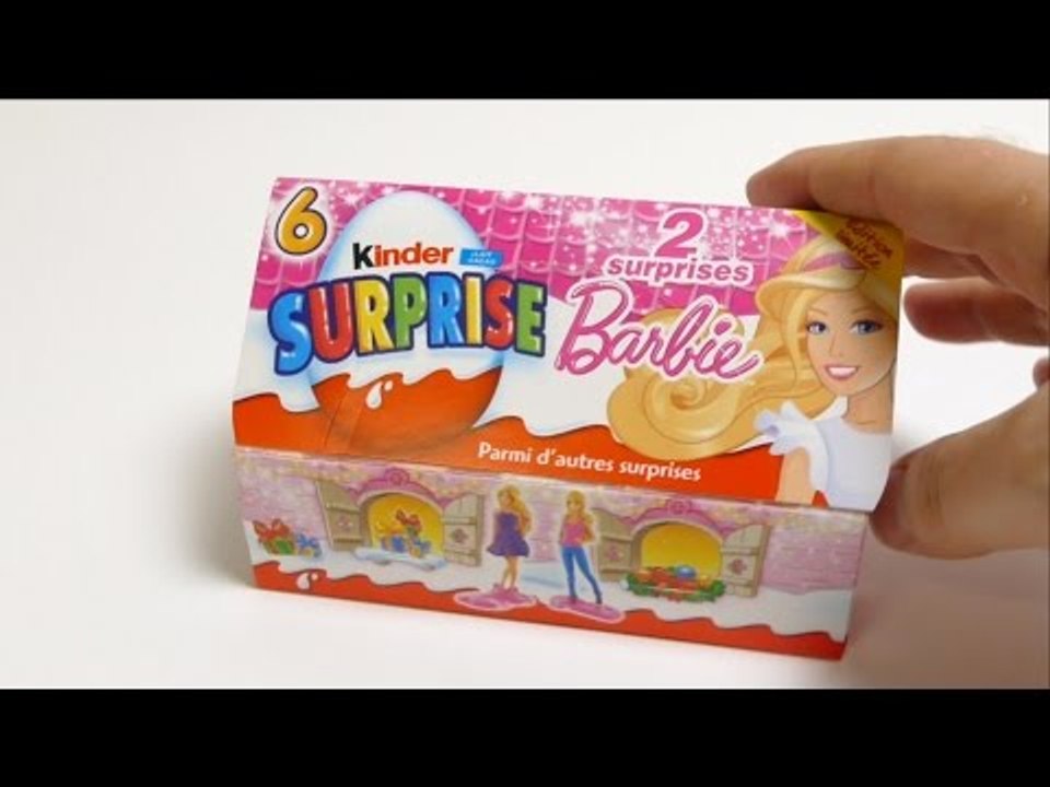 6 Kinder Surprise Eggs - BARBIE Girl Special Edition from France