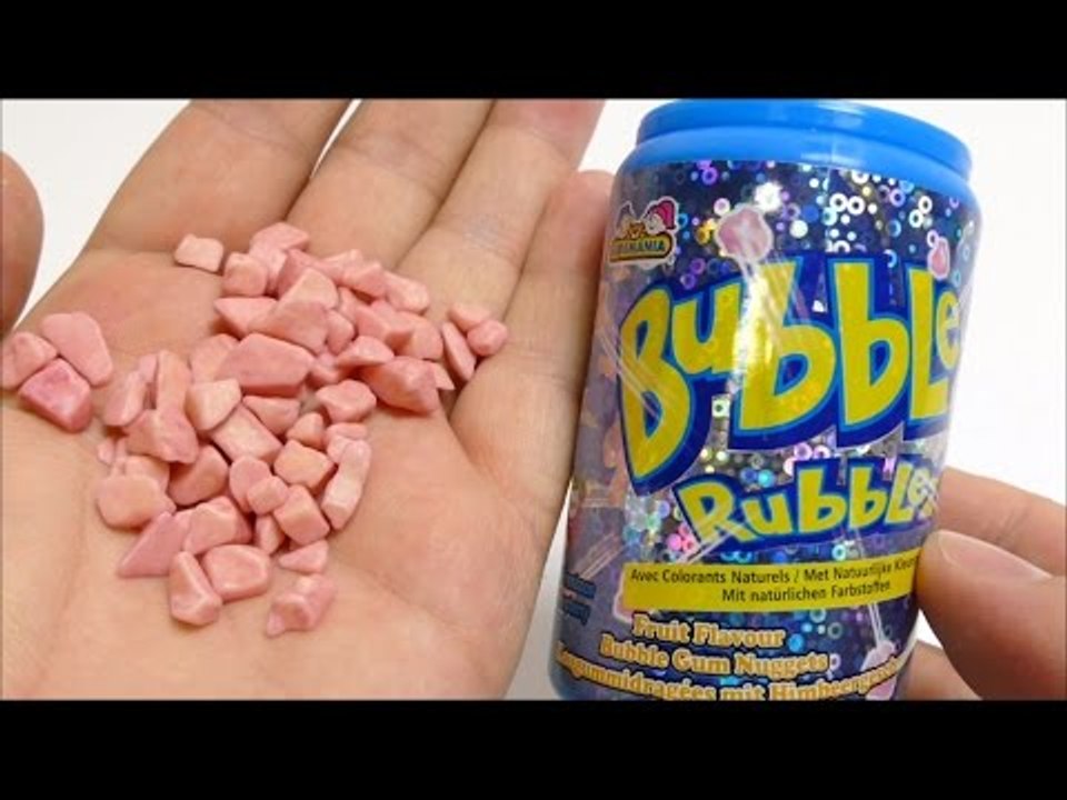 Crazy Candy Factory Bubble Rubblez - Bubble Gum Nuggets - Blue Raspberry
