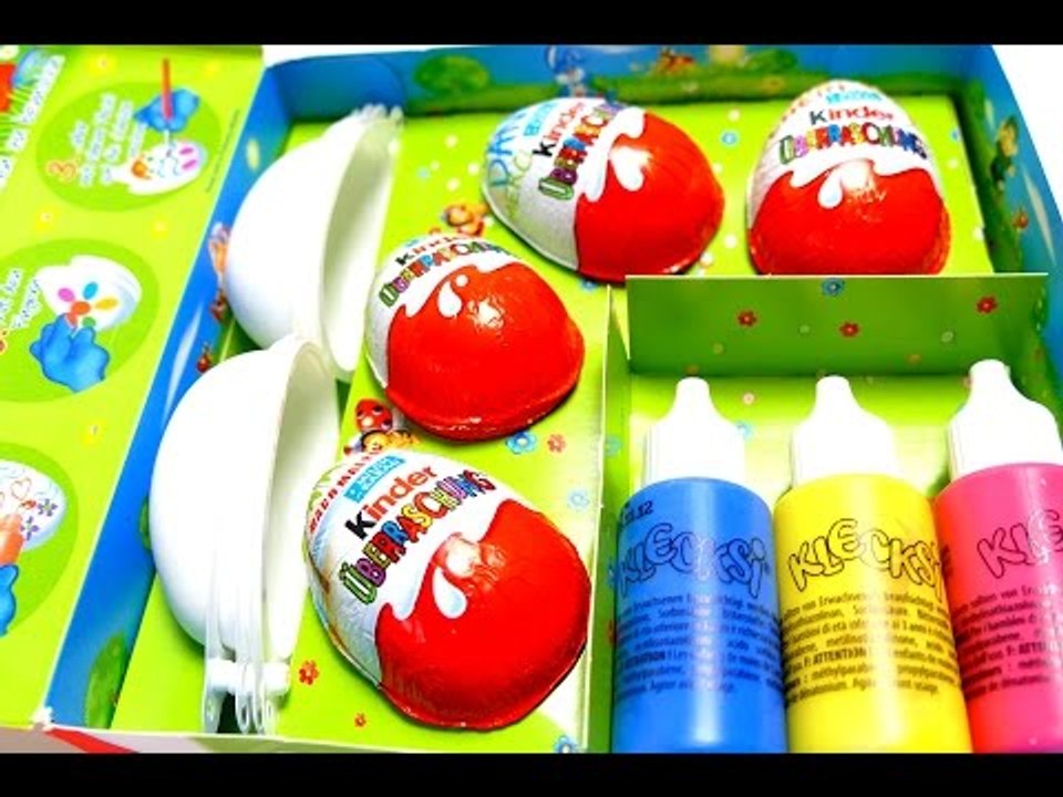 4 Surprise Eggs Painting Set - Kinder Easter Eggs Painting