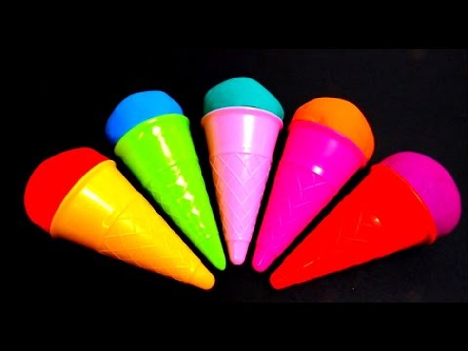 Play-Doh Ice Cream Cone Surprise Eggs - Angry Birds, Hello Kitty, Spongebob & Minions Toys