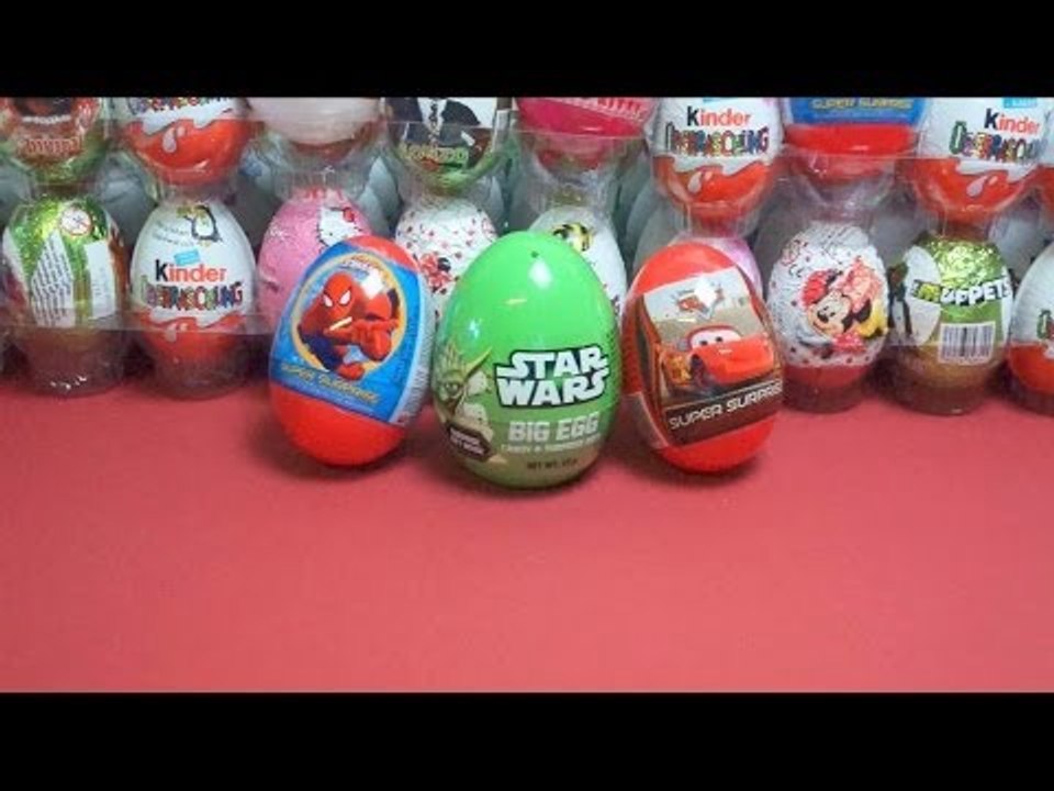 Đồ chơi mở quả trứng nhựa với quà tặng siêu bất ngờ xe hơi Cars, người nhện Spider Man, Chiến tranh