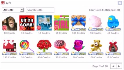 How To Send Facebook  Gifts to Your Friends