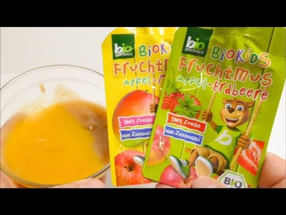 BioKids Fruit Puree Apple Strawberry Dessert
