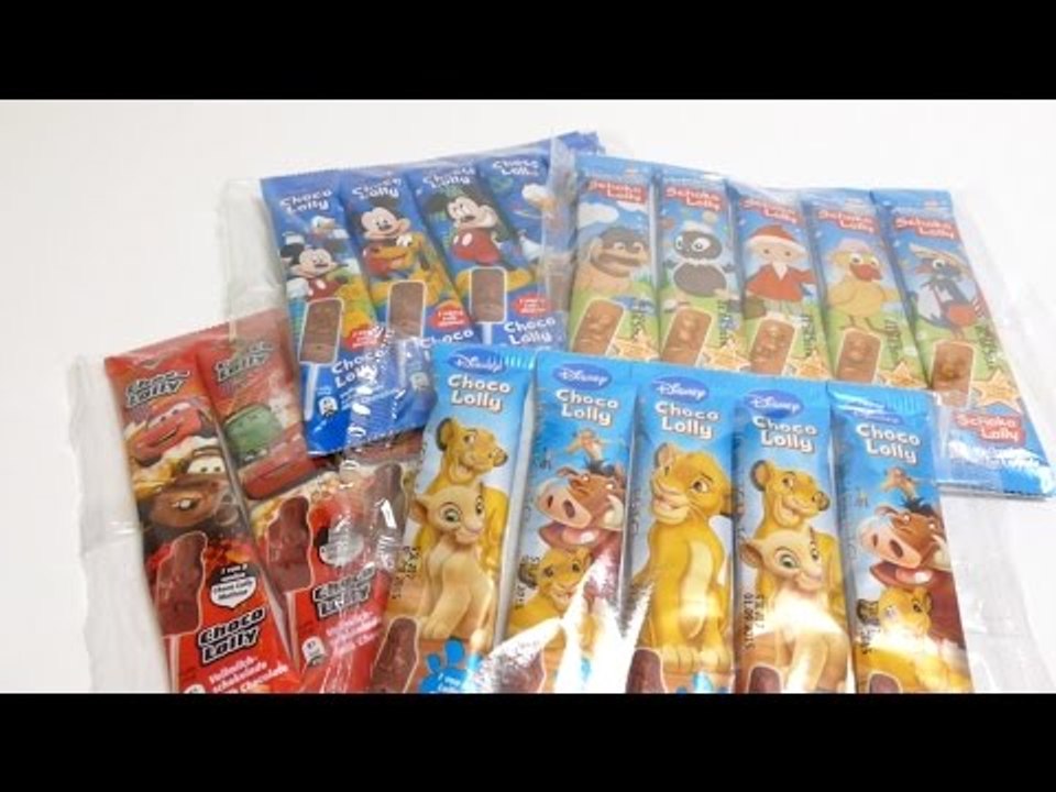 Disney Lolly Chocolates - Mickey Mouse, Cars, King of Lions and German Sandman