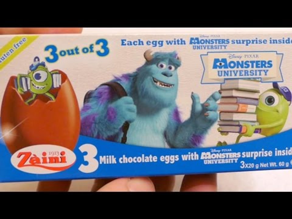 Monsters University 3D Disney Surprise Eggs - video Dailymotion
