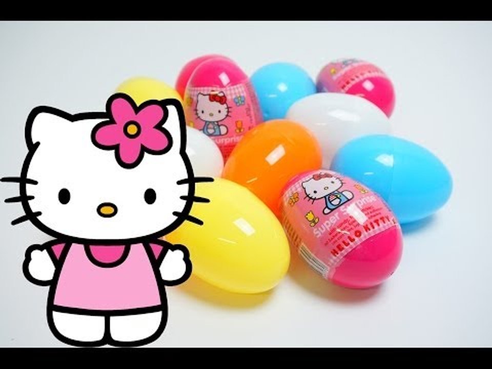 12 Surprise Eggs Unboxing Hello Kitty Special Edition
