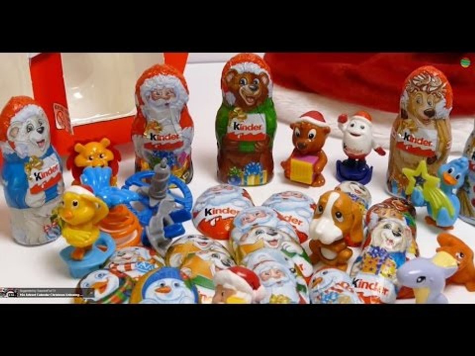 38 Minutes - Kinder Surprise Egg Advent Calendar 24 Days Compilation