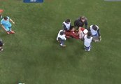 Zou Zheng Horrific Injury Breaks His Leg Barcelona vs Guangzhou Evergrande