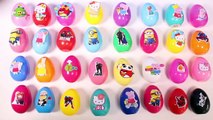 Surprise Eggs Angry Birds Peppa Pig Minions Hello Kitty Disney Frozen Spiderman MLP Huevos