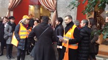 Manif de salariés des Galeries Lafayette