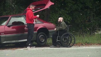 An UNEXPECTED MOMENT! Guy with a Burned Face Stopped To Help Me [Emotional]